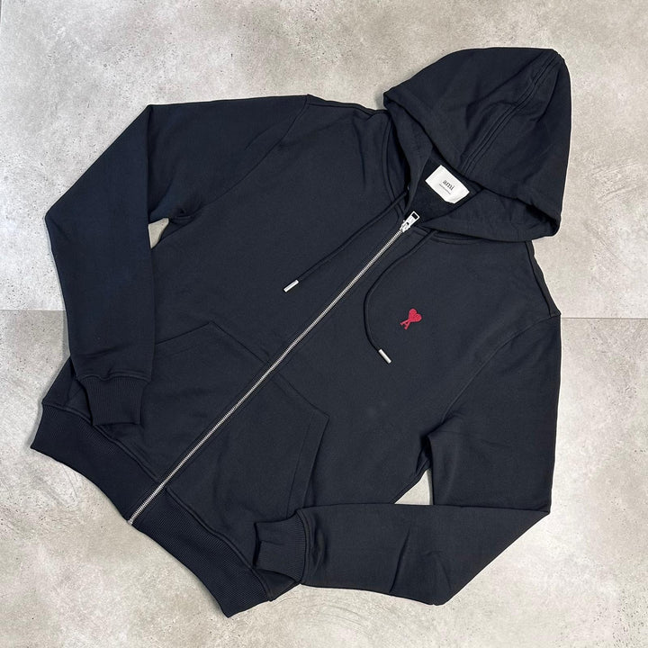 Ami - Logo Zipped Hoodie