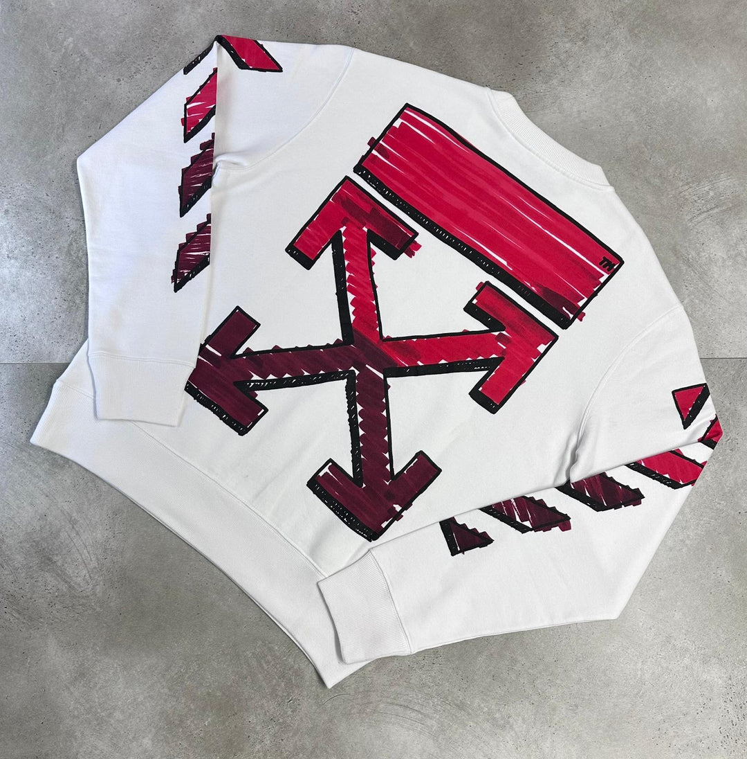 Off White - Spray Arrow Logo Sweatshirt