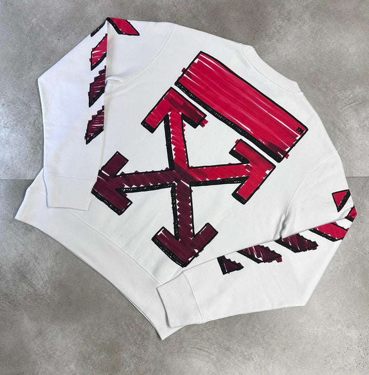 Off White - Spray Arrow Logo Sweatshirt