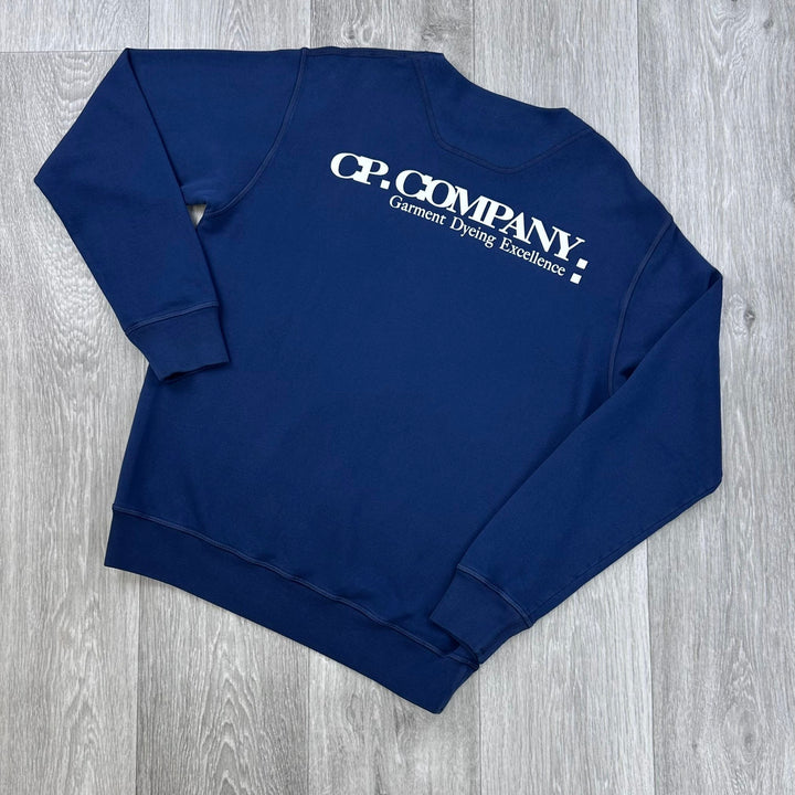 C.P. Company - Logo Cotton Fleece Sweatshirt Garment Dyed Excellence