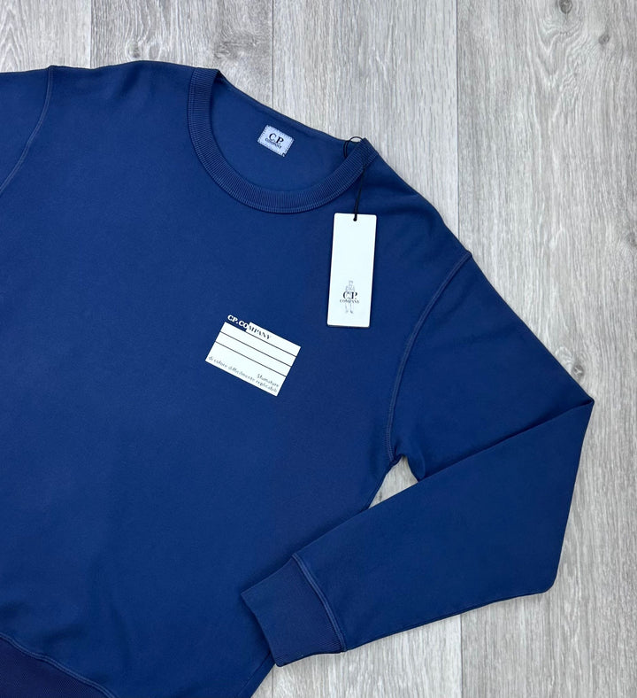 C.P. Company - Logo Cotton Fleece Sweatshirt Garment Dyed Excellence