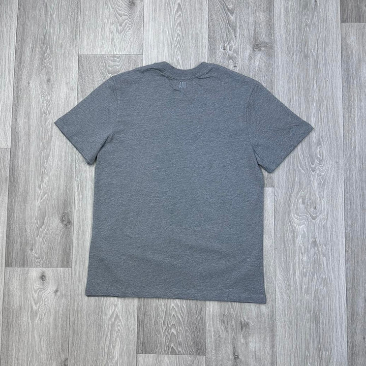 Ami Embroidered Logo T-Shirt_Grey Back