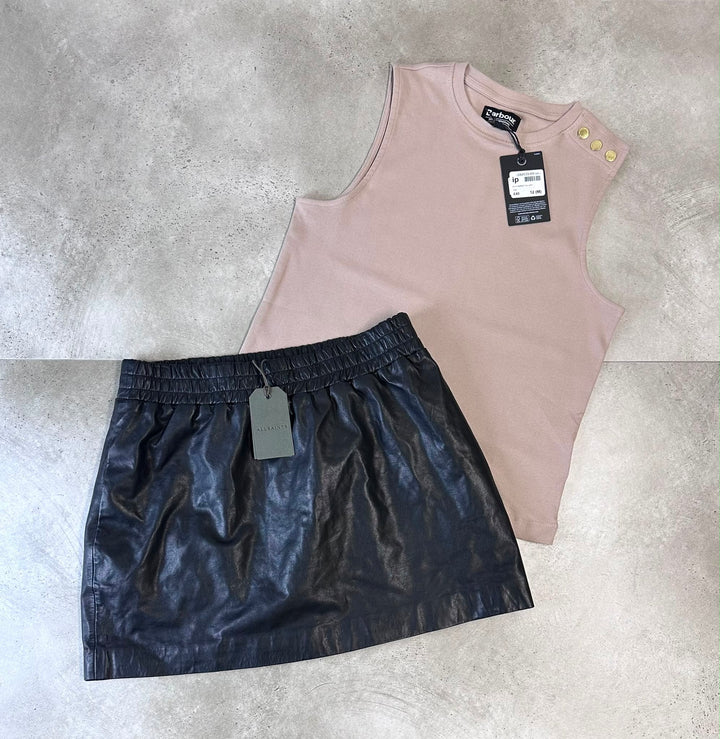 KMB Bundle: Barbour - Womens Vest Top / All Saints - Womens Mini Skirt