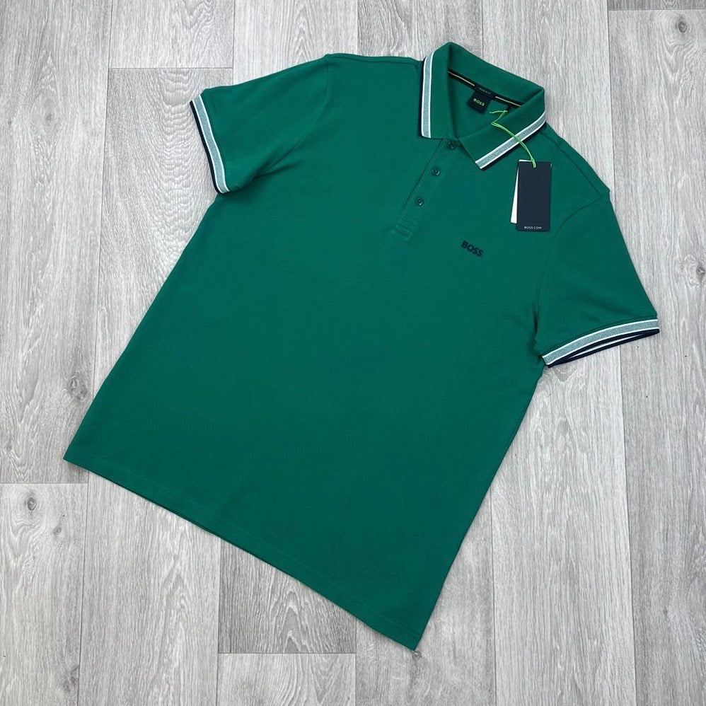 Polo Shirts Hugo Boss Polo Green Square Buy BOSS Green Light Slim Fit Passenger Box Logo Polo Shirt From