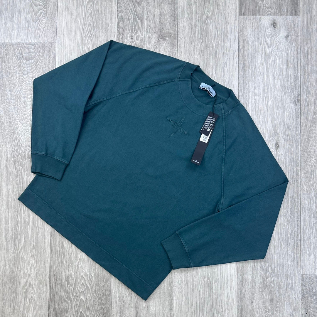 Stone Island - Gem Stone Logo Sweatshirt With StoneIsland On Back