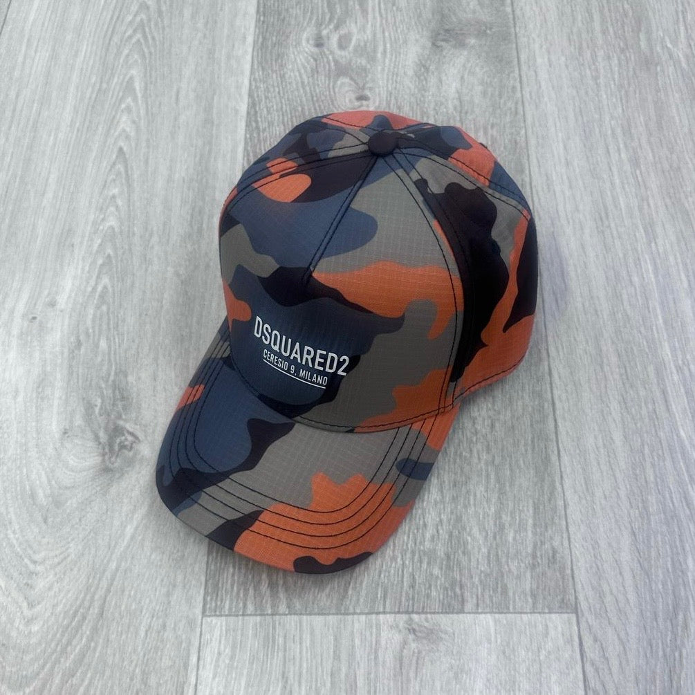 Dsqaured2 - Orange Ceresio 9 Camo Baseball