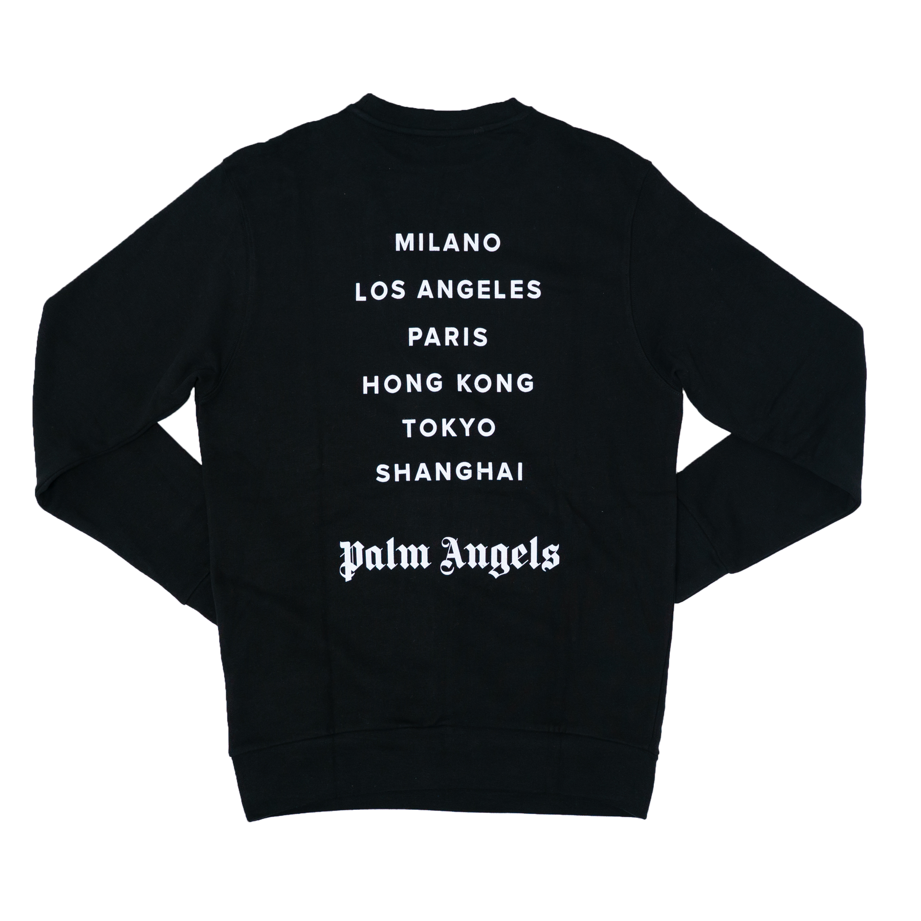 Palm Angels Los Angeles Sprayed White Sweatshirt